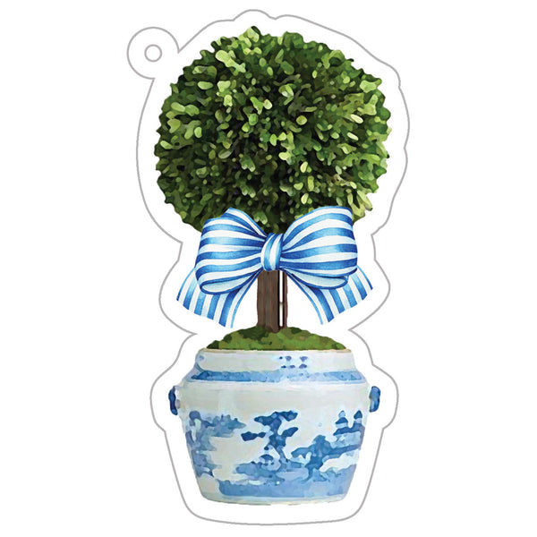 Striped Topiary Die-Cut Gift Tags 
