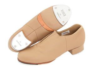 tan slip on tap shoes