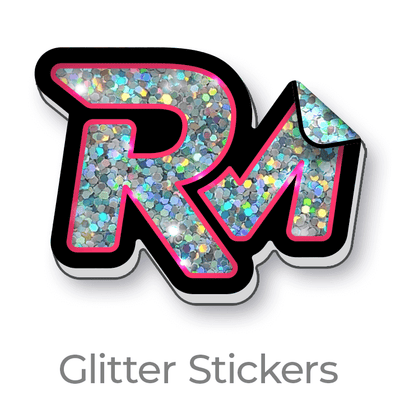 glitter holographic stickers