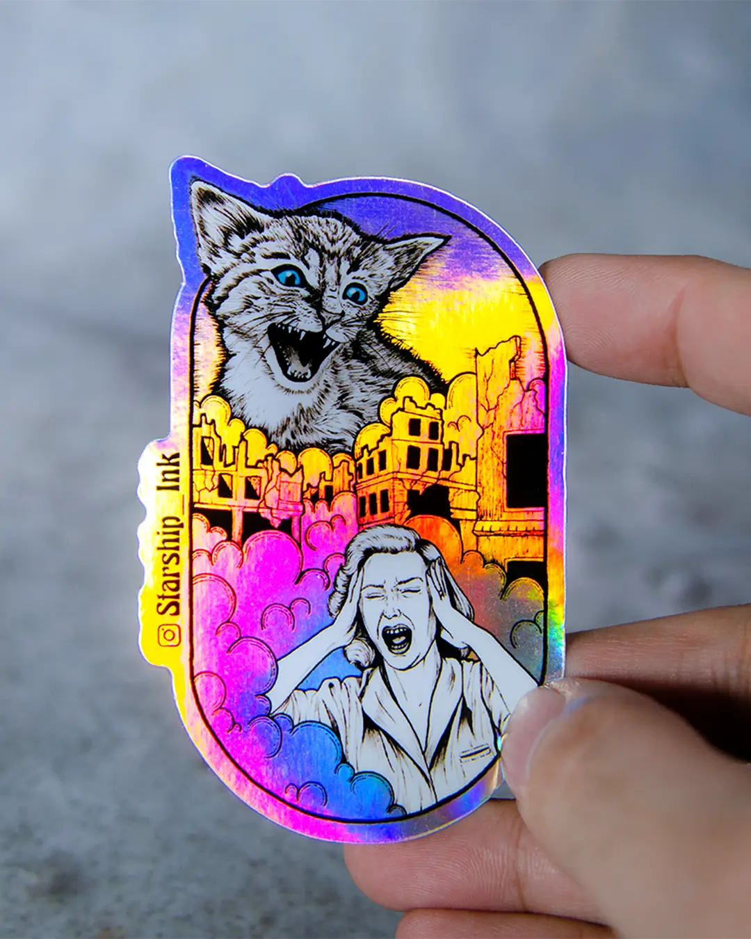 Custom Holographic Stickers - Free Shipping