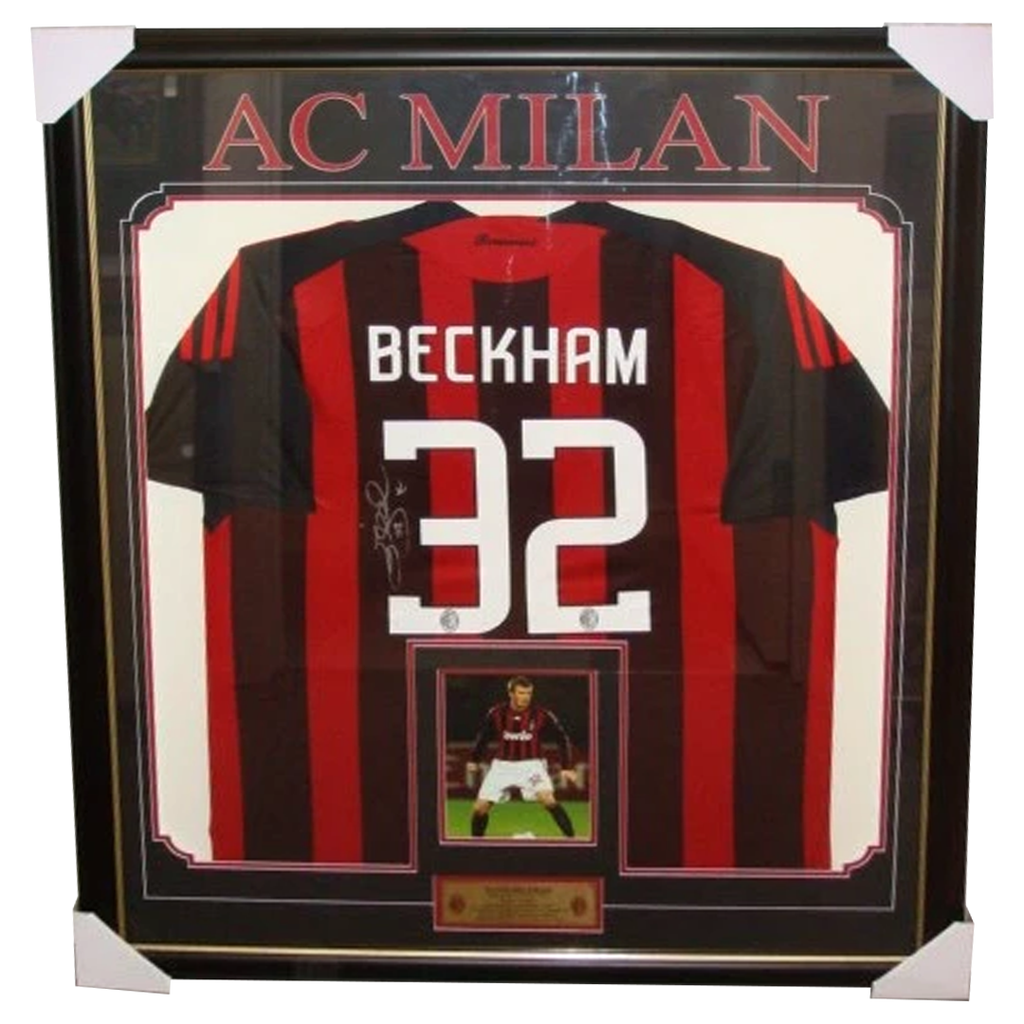 David Beckham Ac Milan Home Signed 2008 