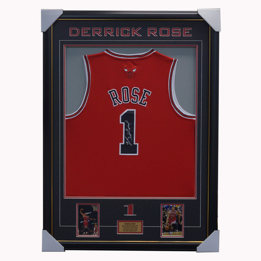 signed derrick rose jersey