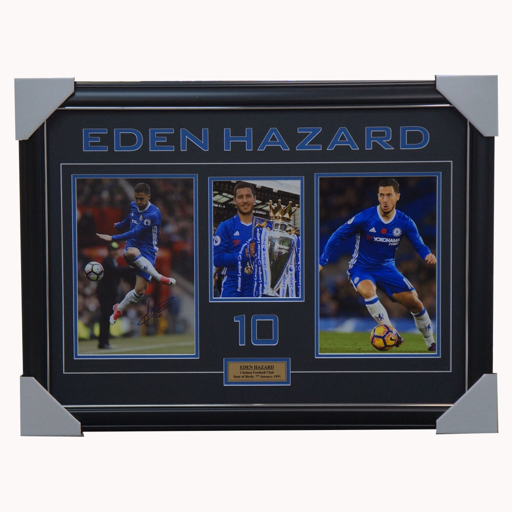 Eden Hazard Signed Chelsea Football Club Photo Collage Framed - 4528 ...