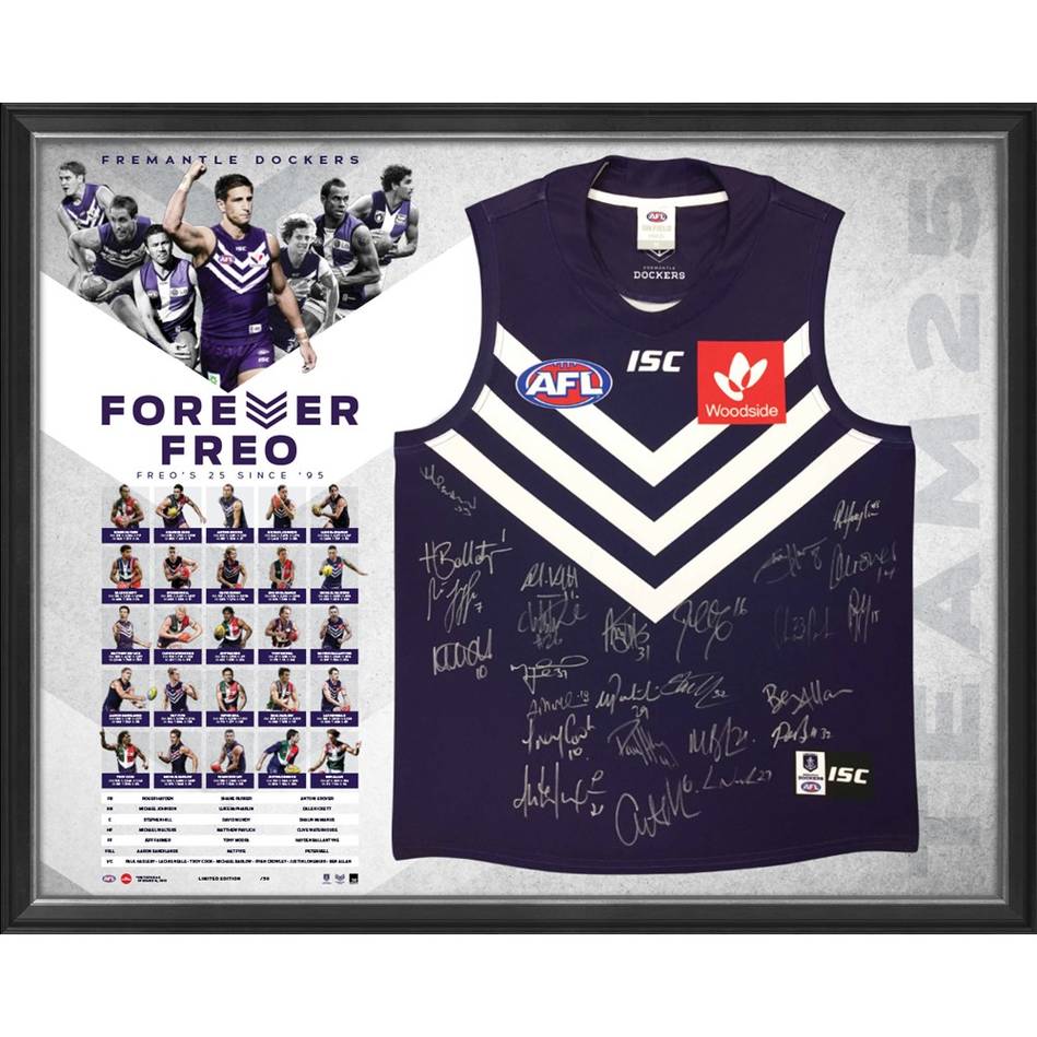 Fremantle Dockers 25 Year Team Signed Forever Freo ...