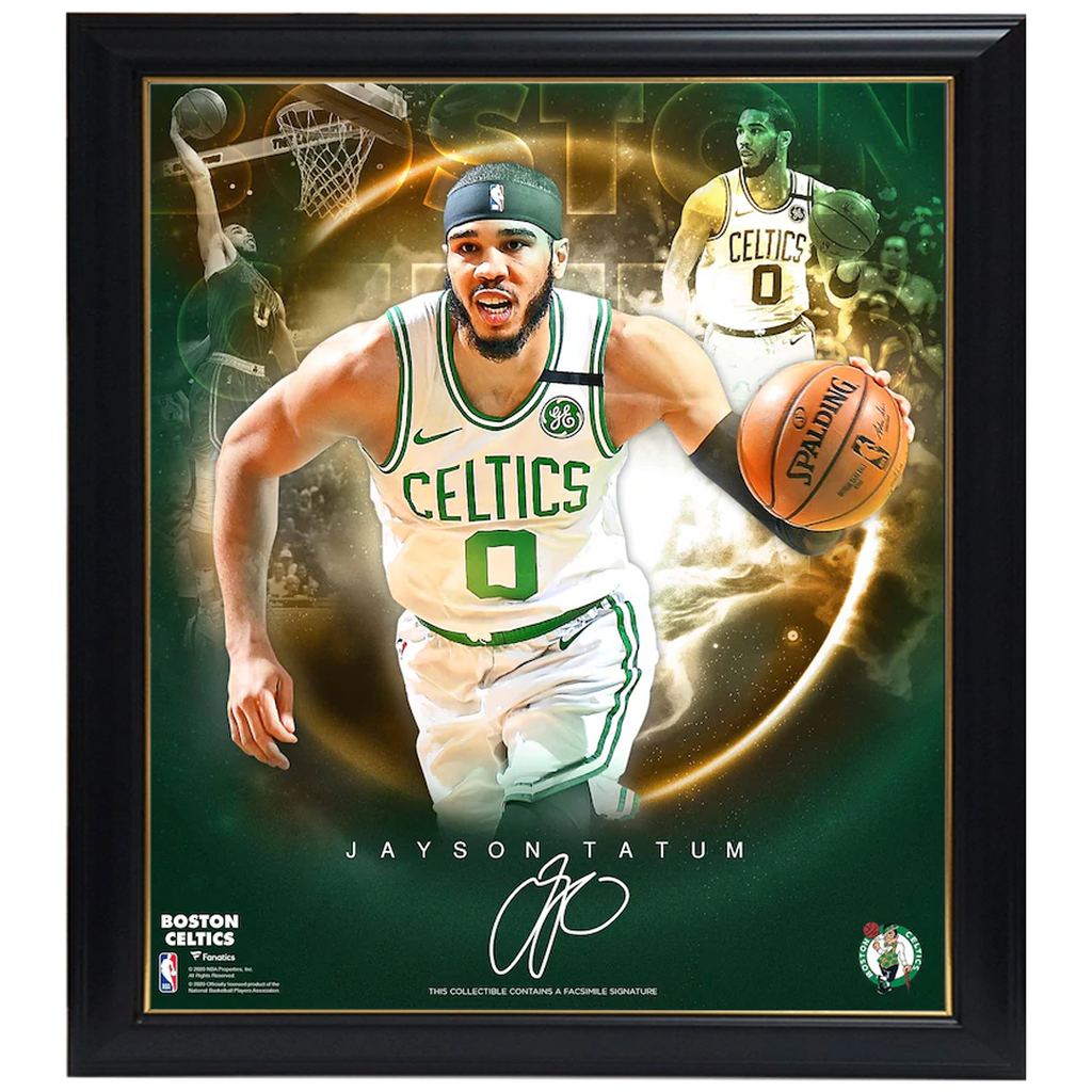 Jayson Tatum Boston Celtics Facsimile Signed Official Nba Print Framed ...