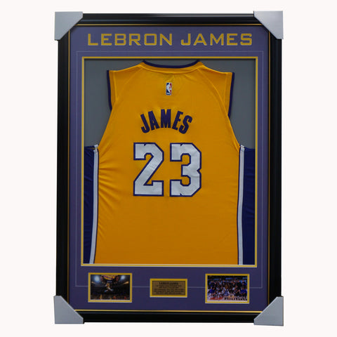 lebron james framed jersey