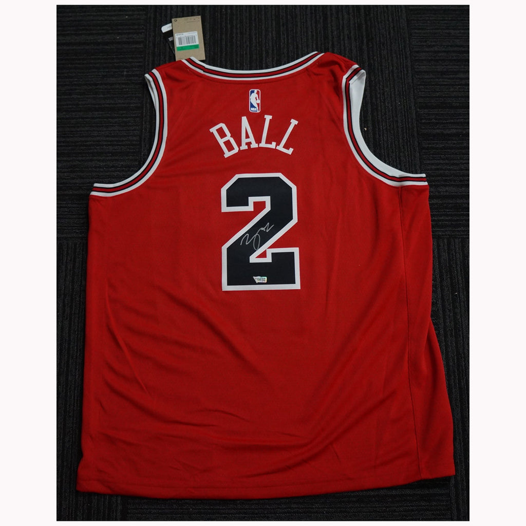 Lonzo Ball Signed Chicago Bulls #2 Official Fanatics Signed NBA Jersey ...