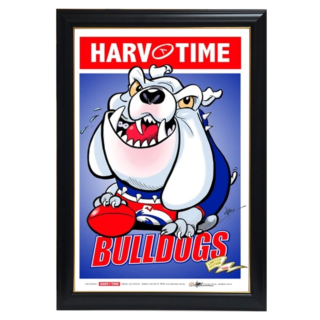 Western Bulldogs, Mascot Harv Time Print Framed - 4061 ...