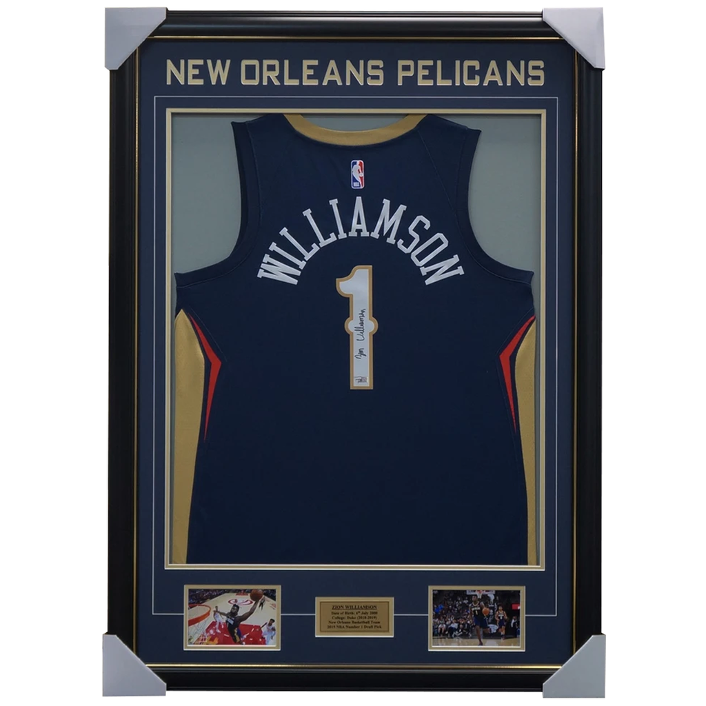 zion williamson autographed jersey