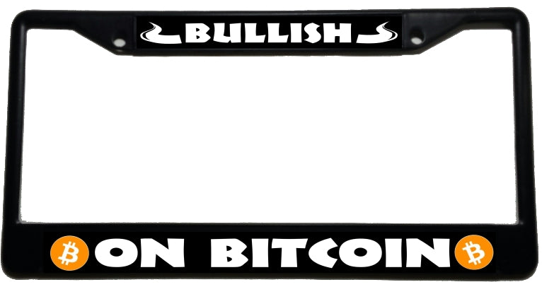 bitcoin license plate frame