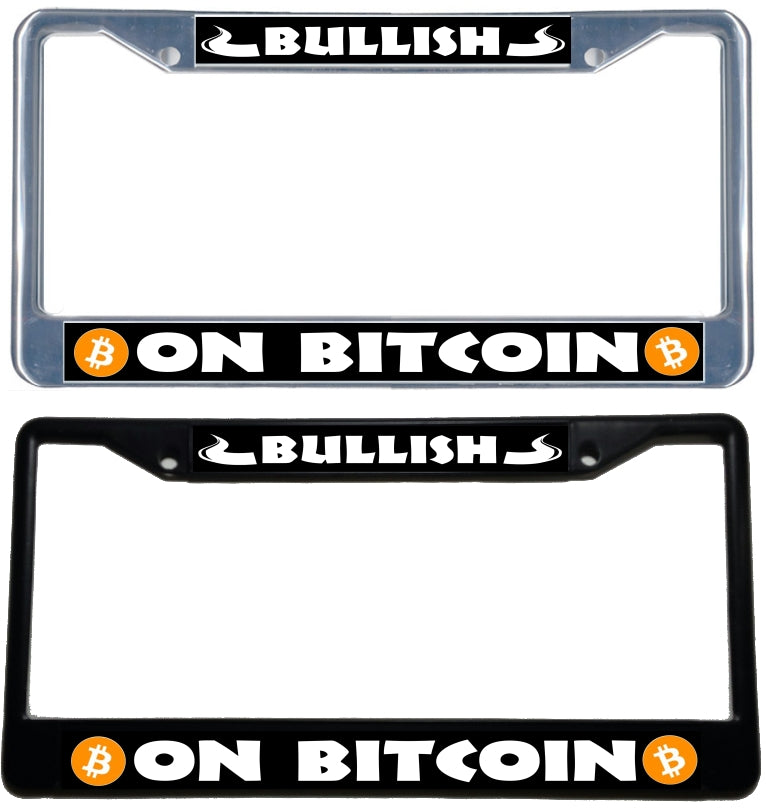 bitcoin license plate frame