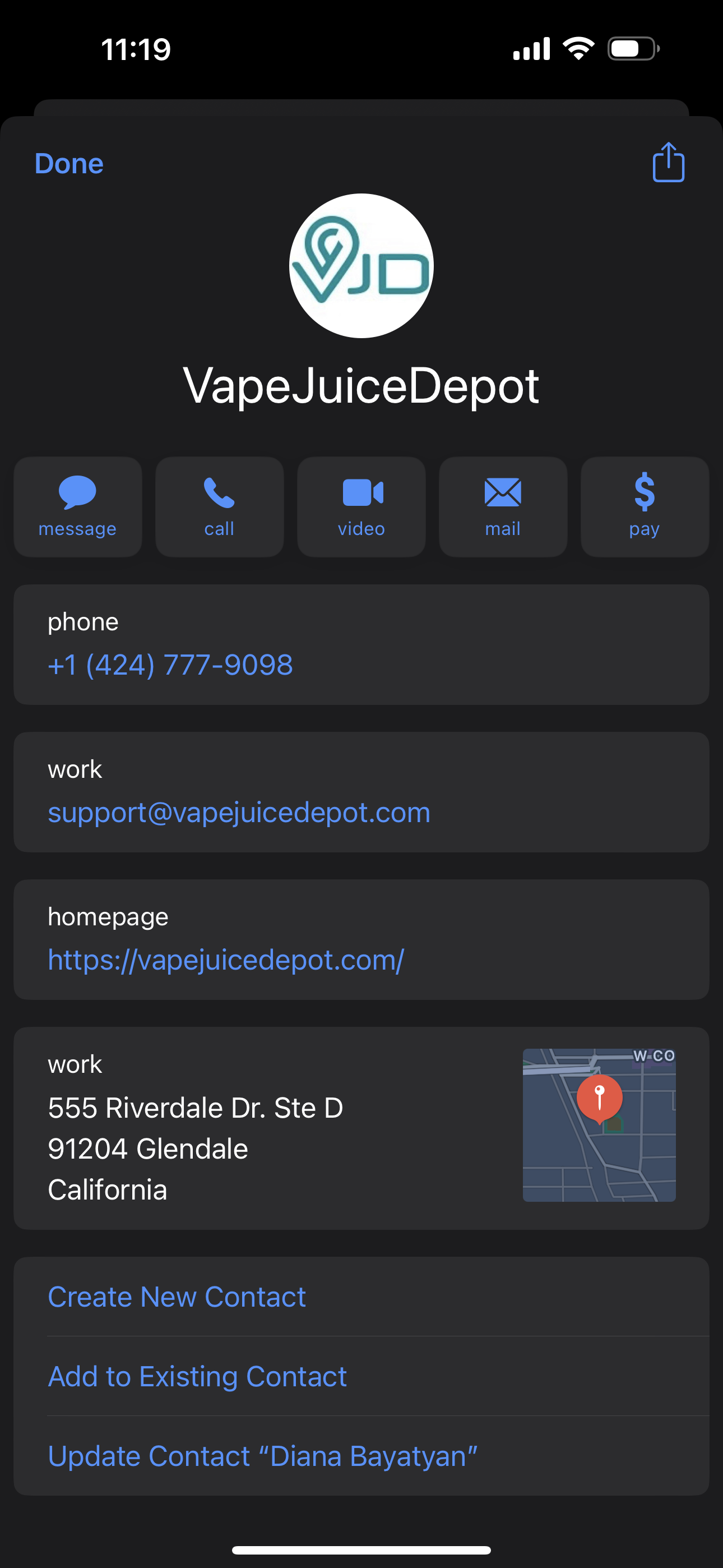 For iOS users add to contact