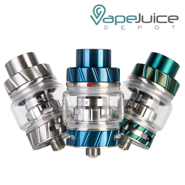 Three different colors of FreeMax FireLuke 2 Sub Ohm Tank - Vape Juice Depot