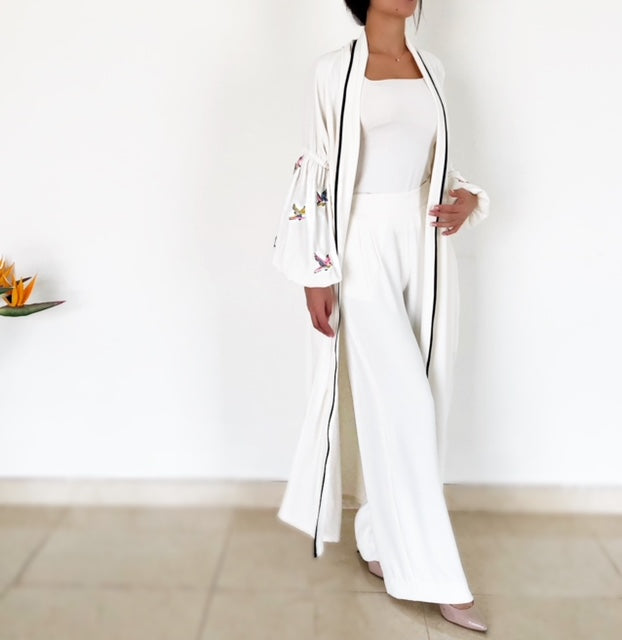 off white abaya