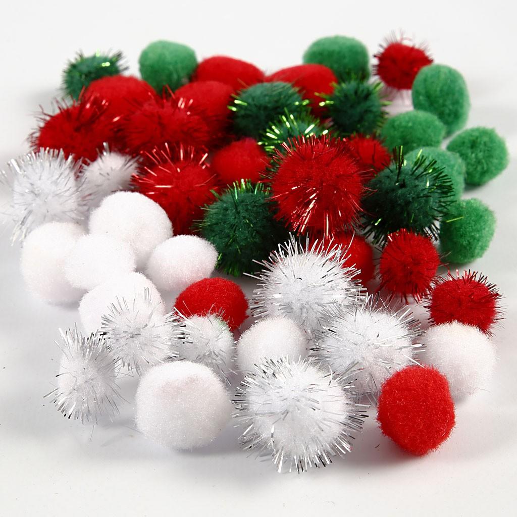 Single Pom poms - Red: 25mm – The Home Crafters Ltd.