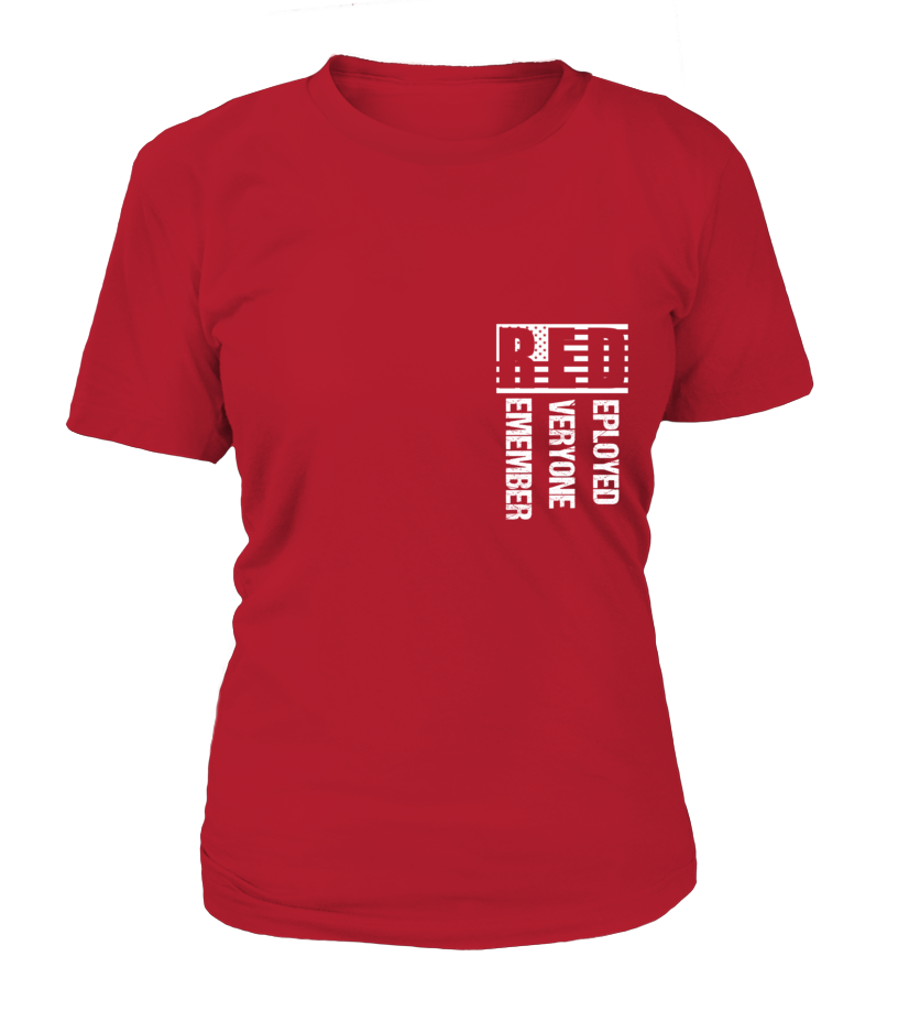 Wear RED on Fridays Flag Military 2 Sides T-shirts All Styles Availabl ...