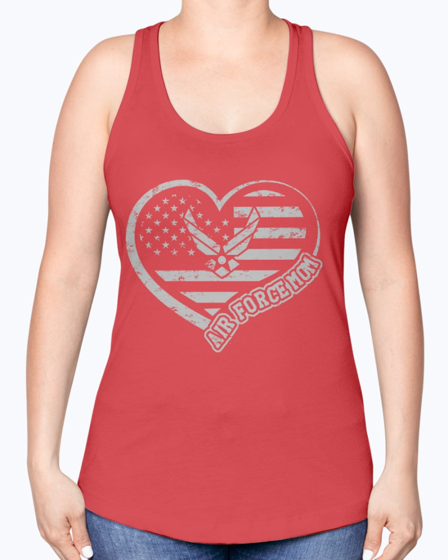 Proud Air Force Mom Heart Flag T-shirts – MotherProud