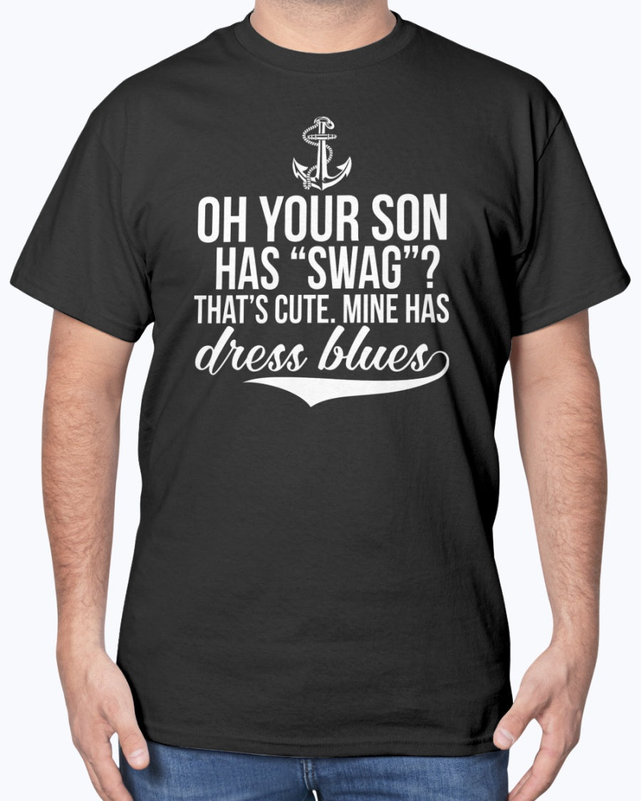 US Navy Mom Dress Blues T-shirts – MotherProud