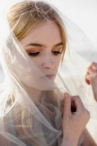 ethereal sunset bridal shoot