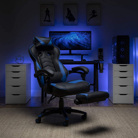 gaming chair with footrest