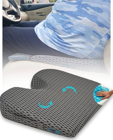 Elmara Car Seat Cushion for Car Seat Driver & Lumbar Support Pillow for Car  2-Piece Combo - Car Pillow for Driving Seat - Lumbar Pillow for Car Back