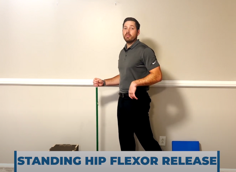 standing hip flexor release