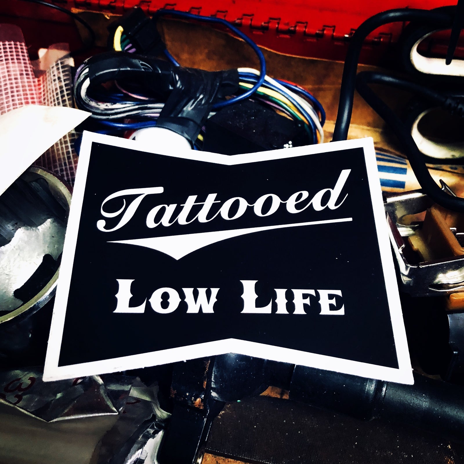 Tattooed Low Life Sticker Cartel Ink