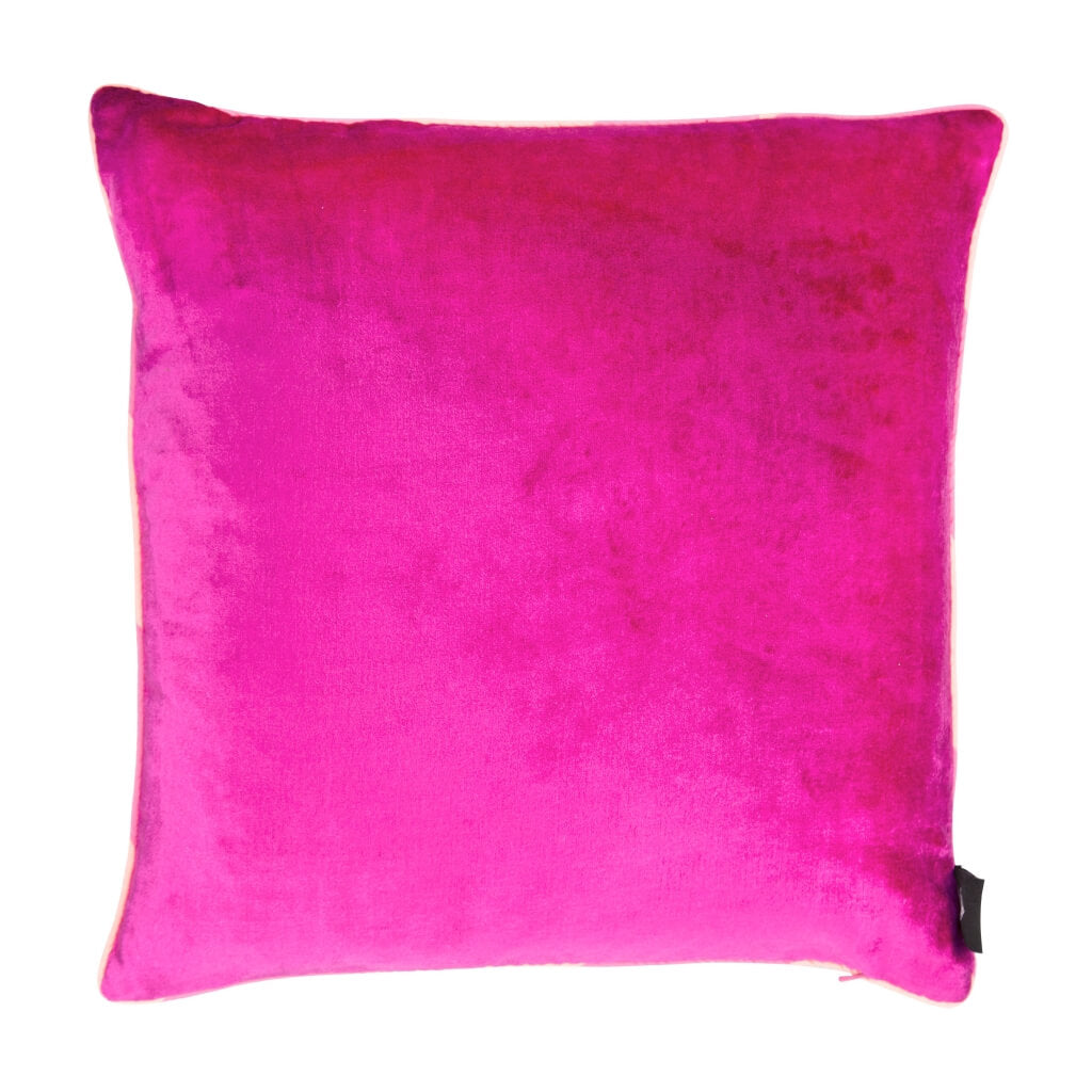 Flamingo Flock Silk Cushion | Mint & May