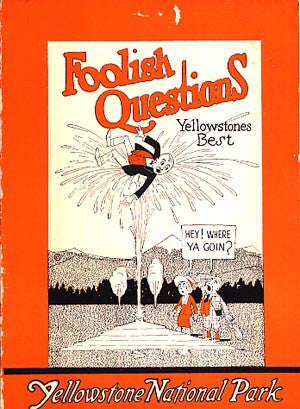 Foolish Questions: Yellowstone National Park. - Homestead Publishing