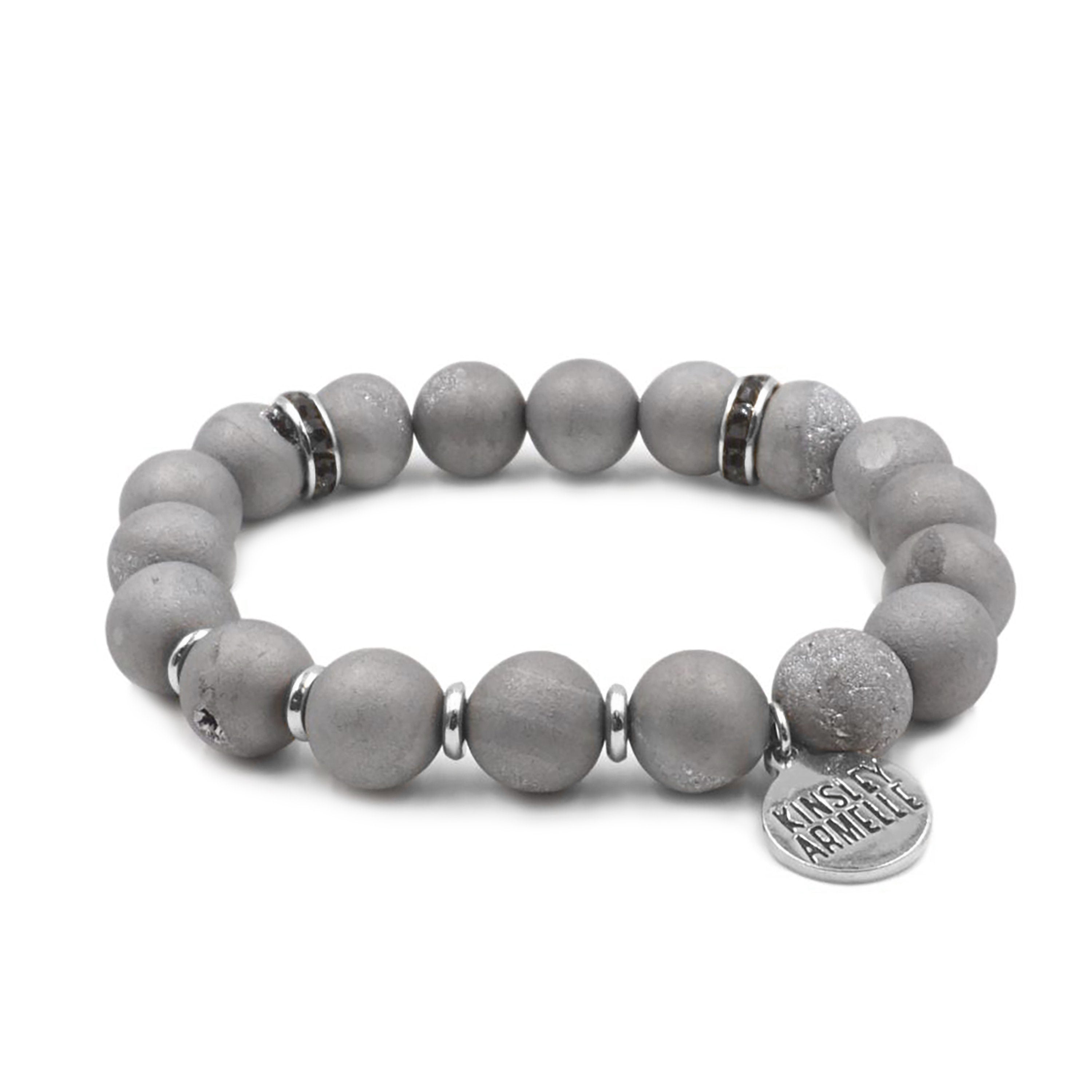 Image of Geode Collection - Silver Slate Bracelet