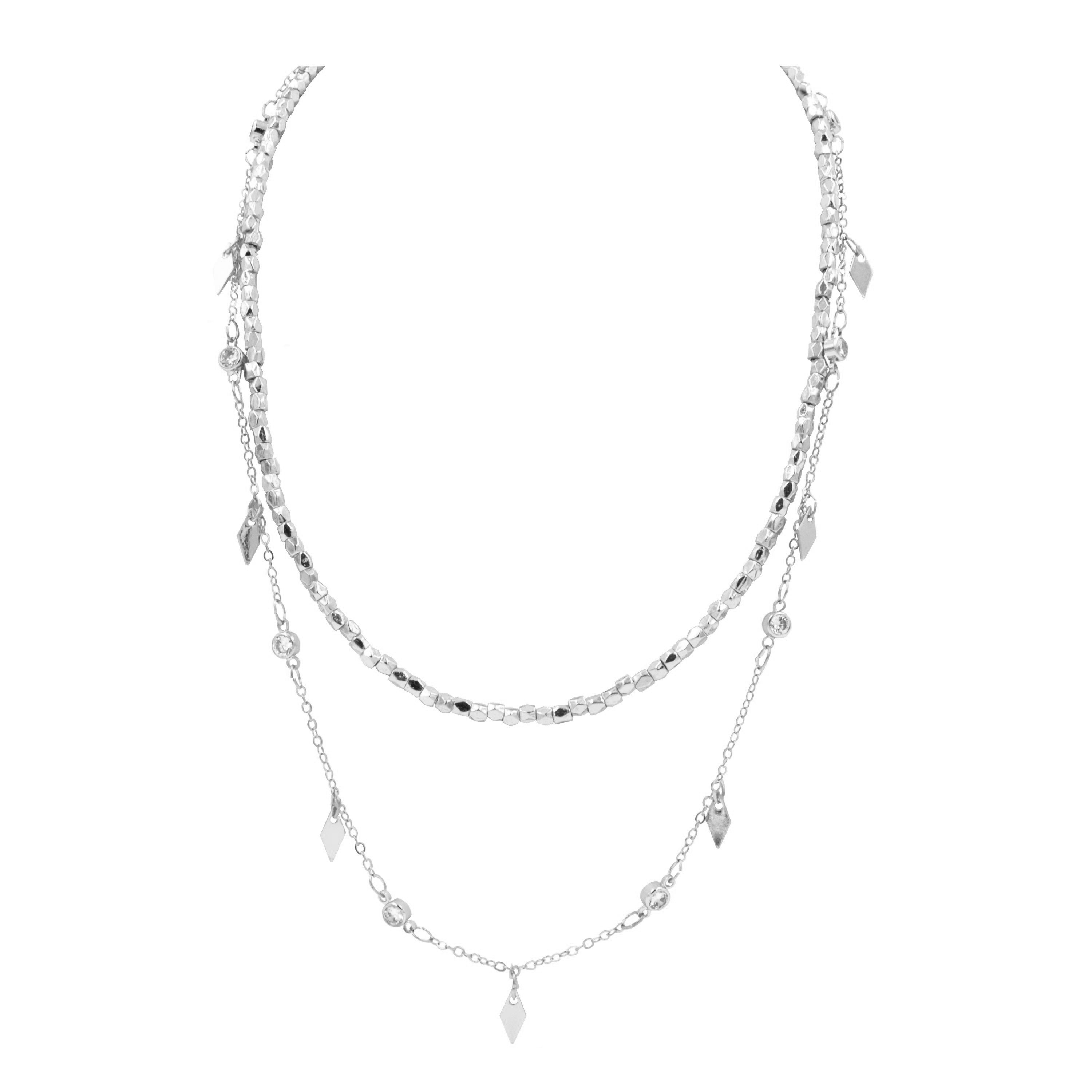 Image of Goddess Collection - Silver Aria Necklace