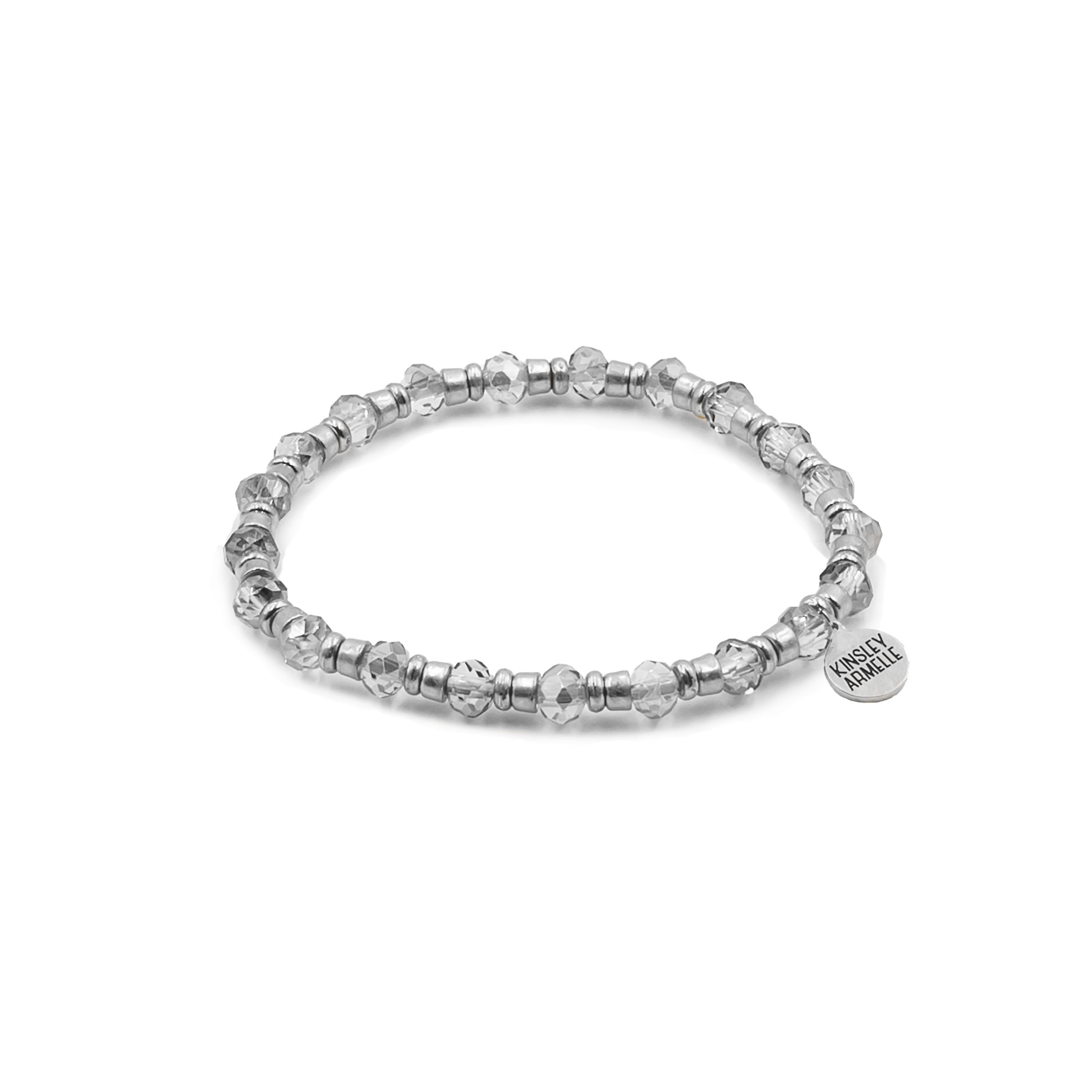 Image of Manor Collection - Silver Crystal Glass Bracelet