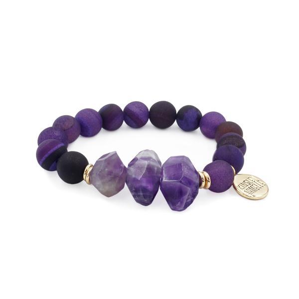 Bracelet of mineral beads | Beaded bracelets, Jewelry, Beads