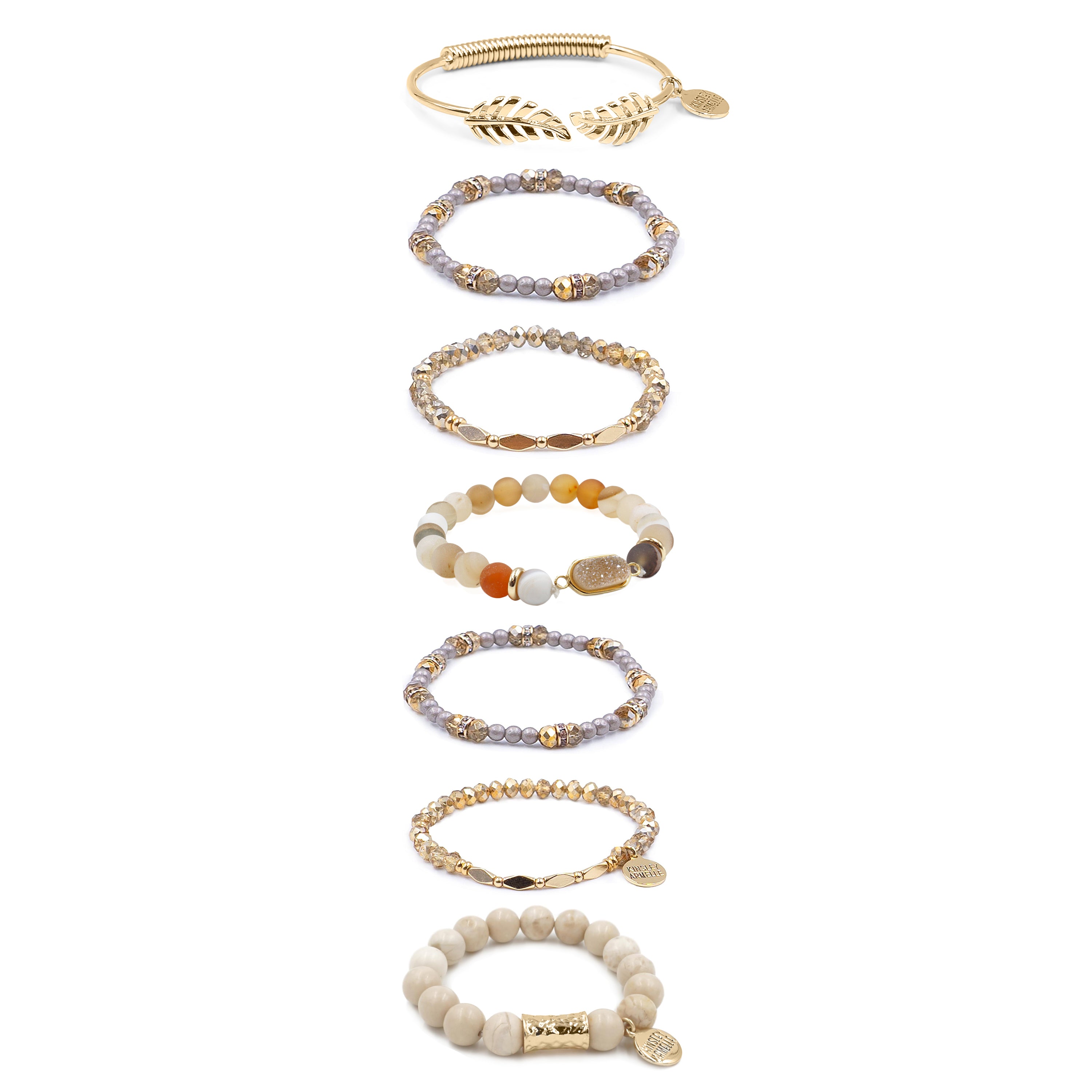 The Amanda ~ Swarovski Crystal Stacker Beaded Bracelet- Our Whole He –  Marie's Jewelry Store