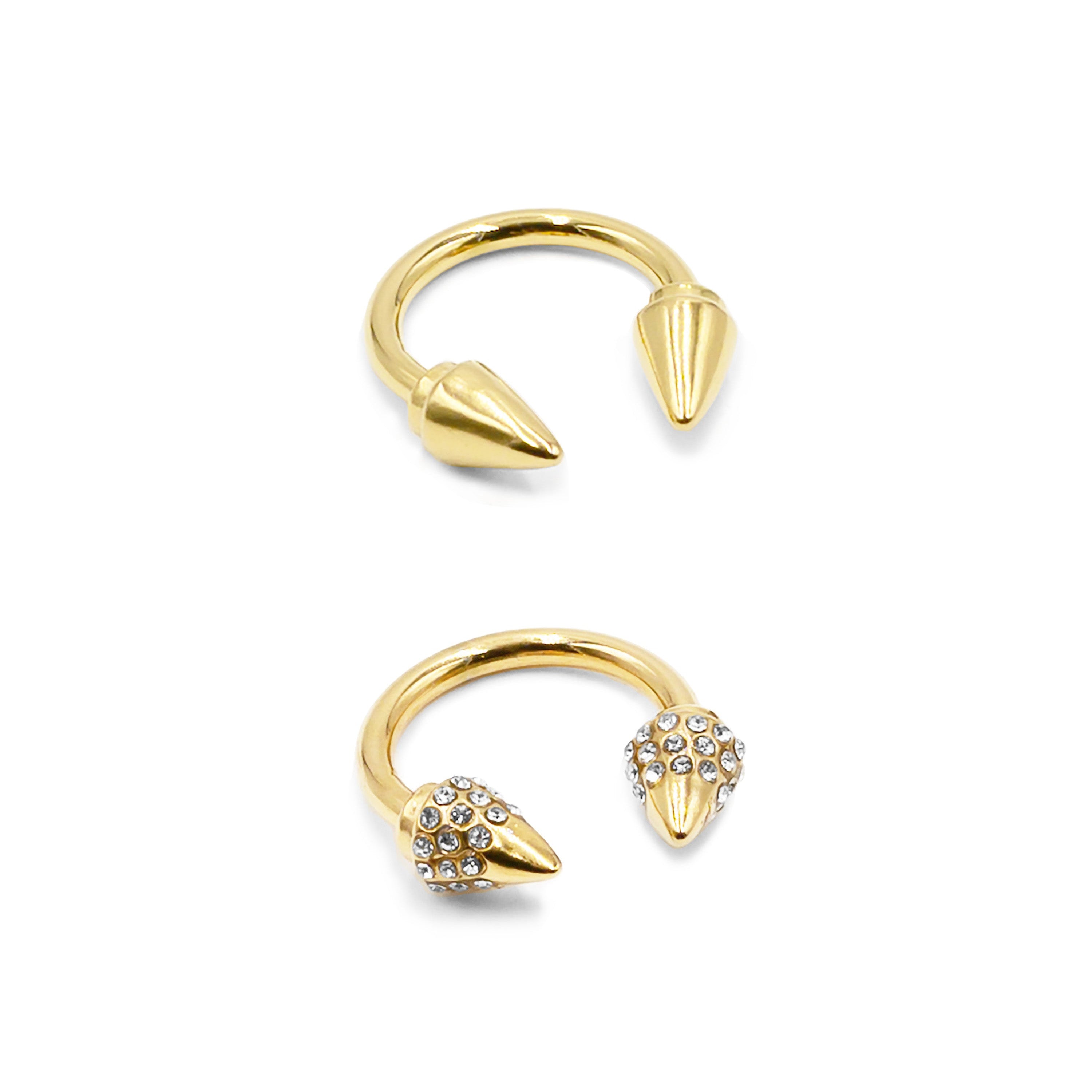 Image of Spike Collection - Gold Ring Set