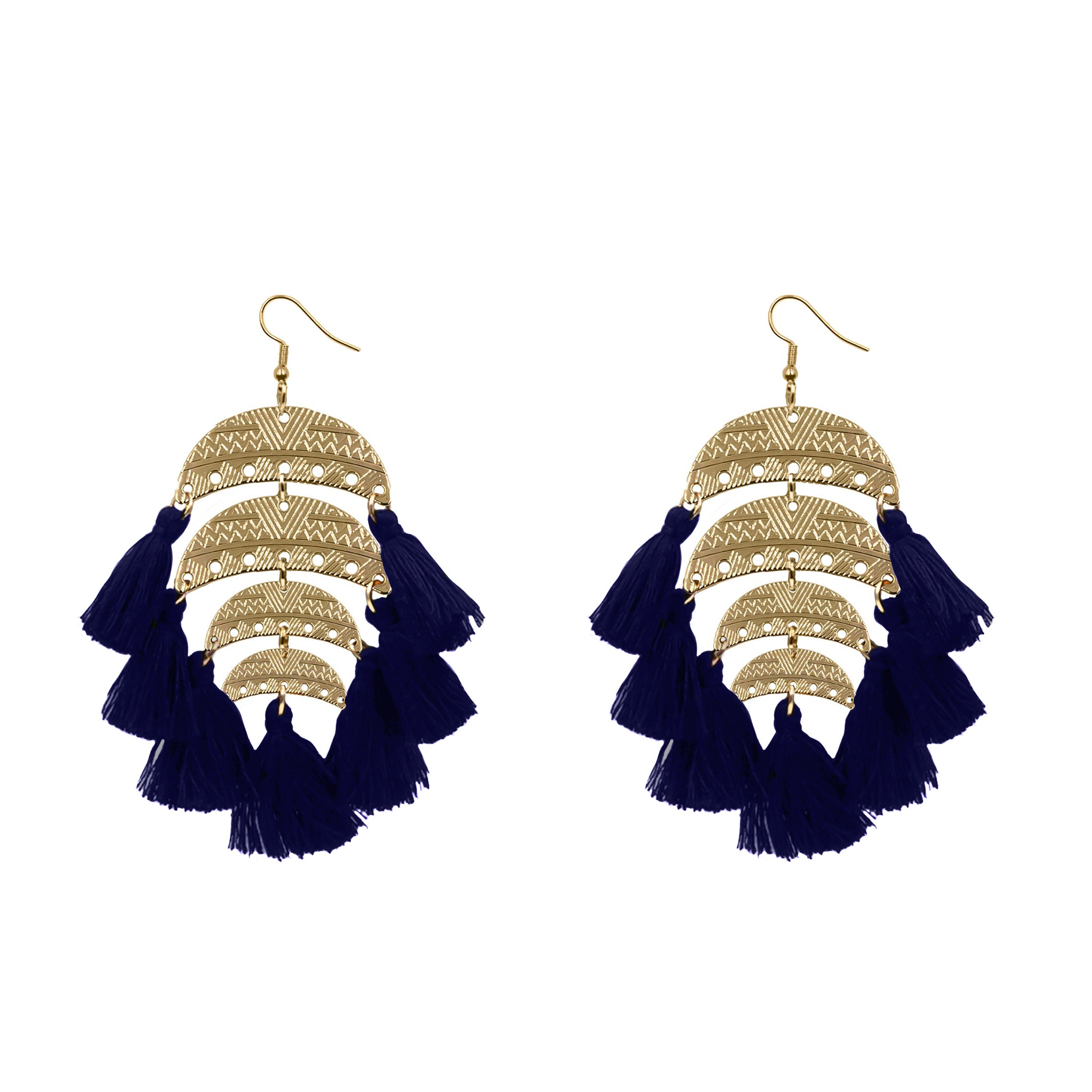 Image of Ximena Collection - Navy Earrings