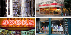 Indie Bookstores in Portland, OR: Mother Foucaults, Cameron's Books & Magazines, Daedalus Books, and Powell's City of Books