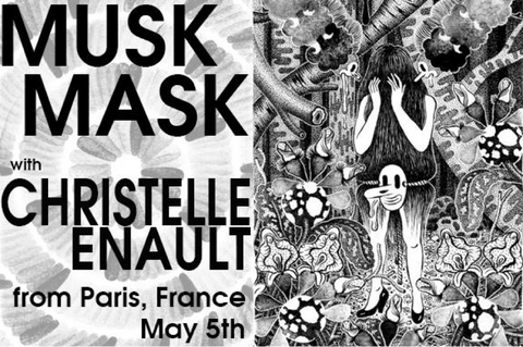Hellion Gallery art show for Christelle Enault's Musk Mask