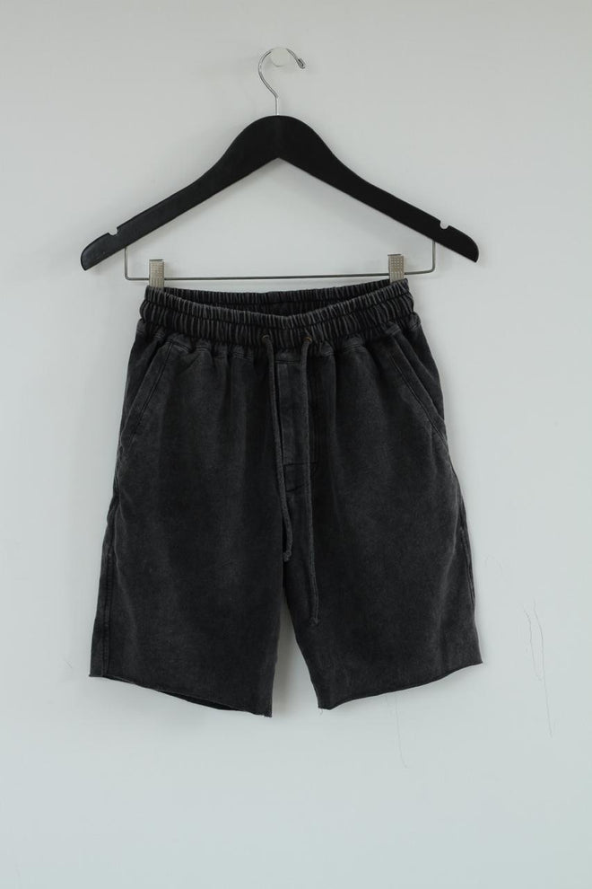 EDIKTED Grwm Waffle Micro Shorts - BLACK