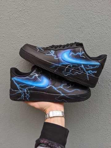 black air force 1 custom lightning