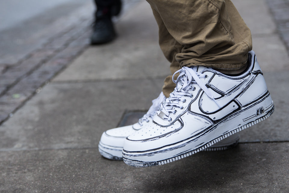 cartoon style air force 1