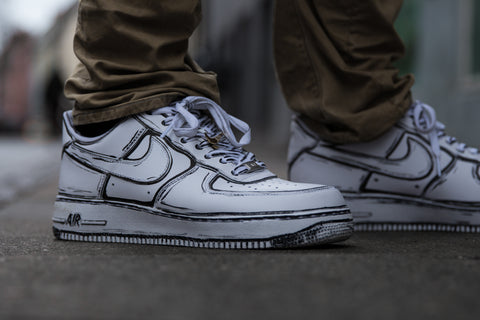 cartoon nike air force ones