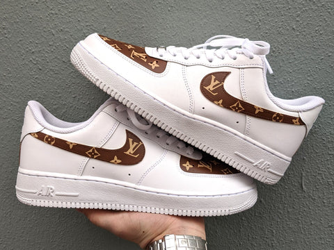 louis vuitton white air force ones