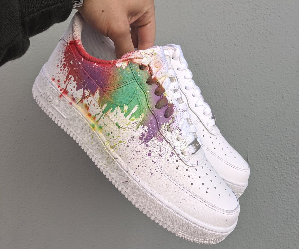 nike air force 1 paint splatter