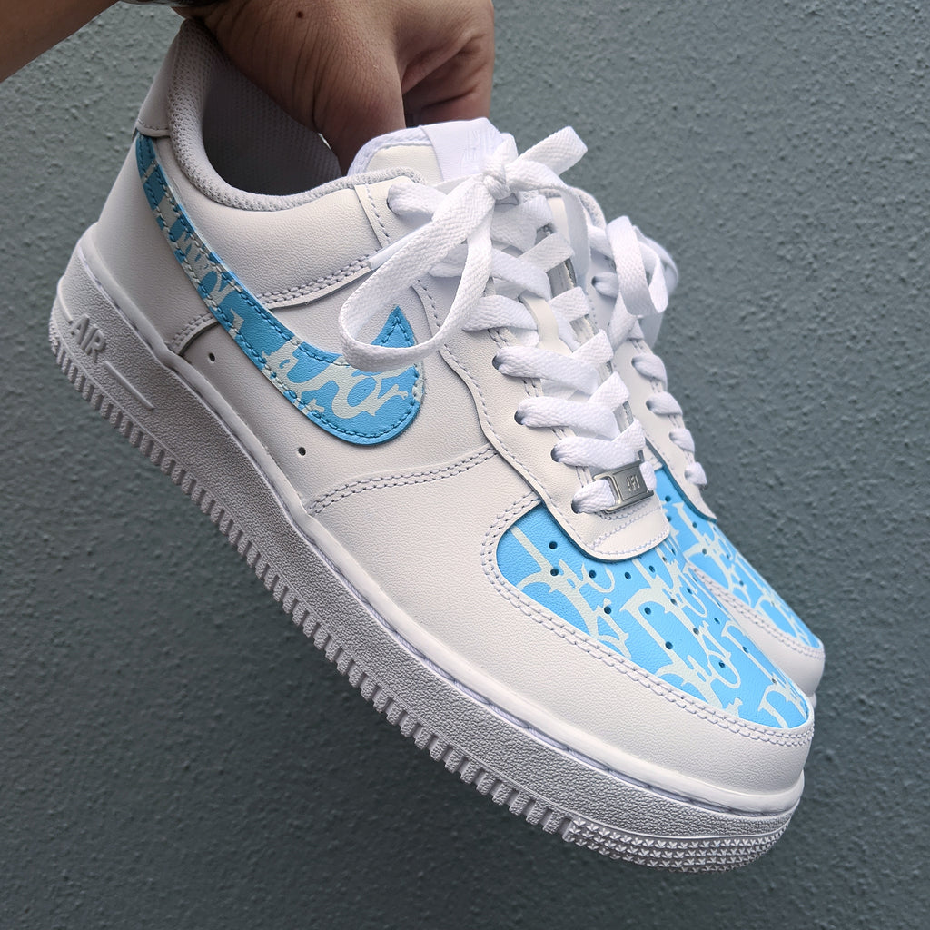 blue dior air force 1