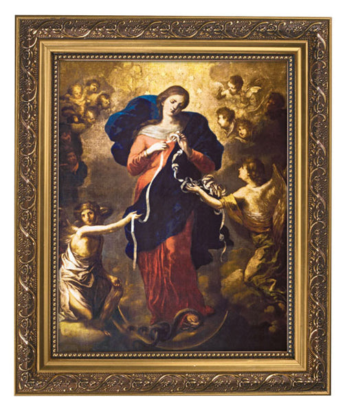 11x13 Mary Untier Of Knots Picture Frame Catholic E Store