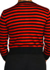 Greta Striped Cardigan - Red/Black