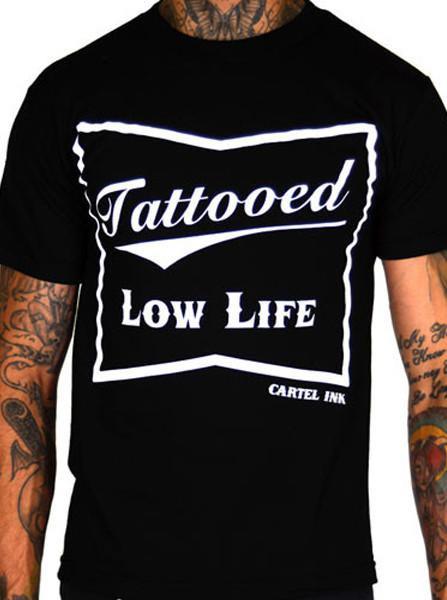 Tattooed Low Life Men S Tee Pinky Star