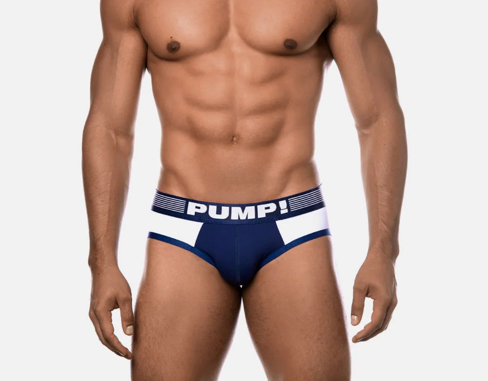 Pump! - Brief : Navy Ribbed