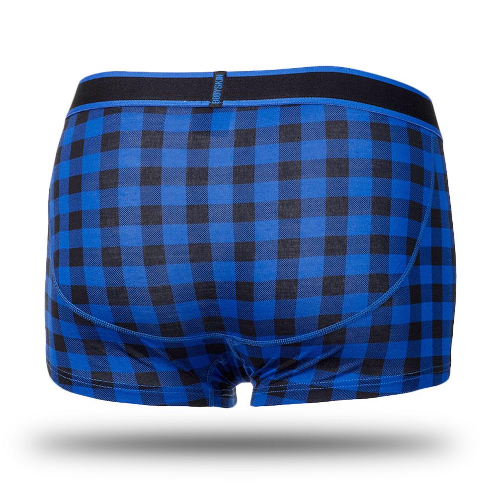 Boxer Shorts Bodyskin Swag Blue Plaid Mesbobettes 4547